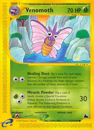 Venomoth (111/144) Reverse Holofoil [Skyridge] - Common