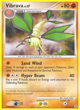 Vibrava (74/132) Reverse Holofoil [Secret Wonders] - Uncommon