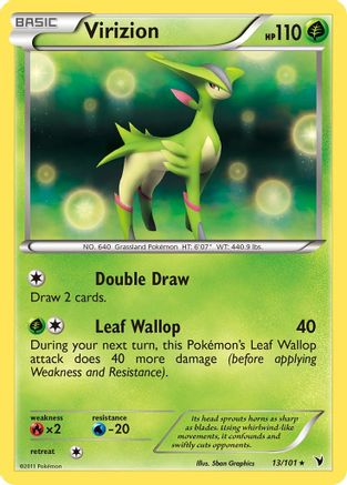 Virizion (13/101) Reverse Holofoil [Noble Victories] - Holo Rare