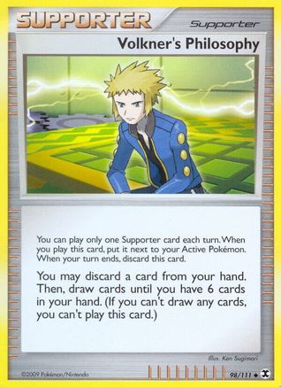 Volkner's Philosophy  - Reverse Holofoil Rising Rivals - Uncommon