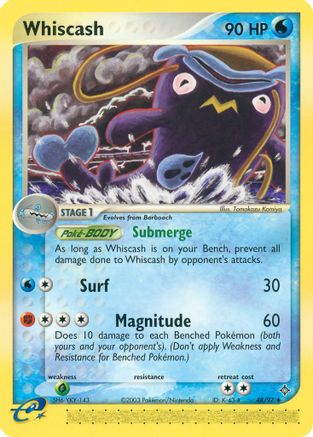 Whiscash (48/97) Reverse Holofoil [Dragon] - Uncommon