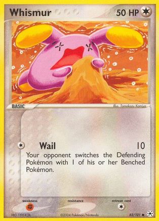 Whismur (082/101) Reverse Holofoil [Hidden Legends] - Common