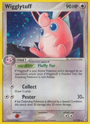 Wigglytuff (013/100) Reverse Holofoil [Crystal Guardians] - Holo Rare