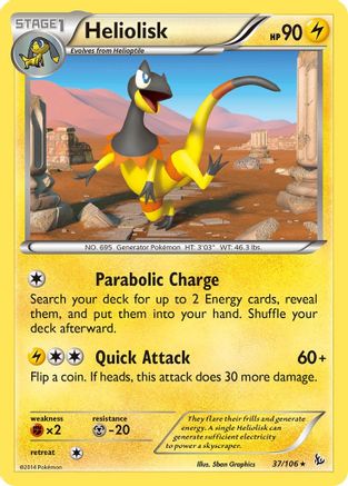 Heliolisk (037/106) Reverse Holofoil [Flashfire] - Rare