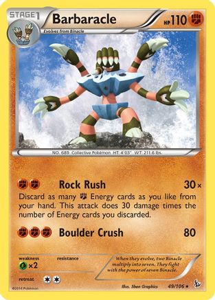 Barbaracle (049/106) Reverse Holofoil [Flashfire] - Rare