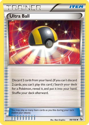 Ultra Ball 099  XY  Flashfire - Uncommon