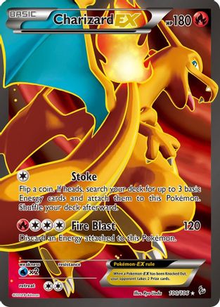 Charizard EX (100 Full Art) (100/106) Holofoil [Flashfire] - Ultra Rare