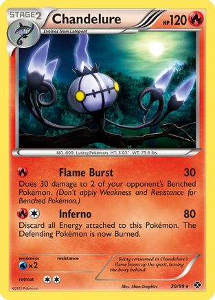 Chandelure (020/99) Holofoil [Next Destinies] - Holo Rare