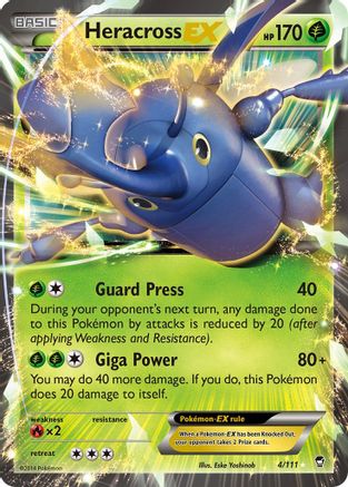 Heracross EX (004/111) Holofoil [Furious Fists] - Ultra Rare