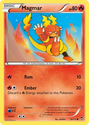Magmar (010/111) Reverse Holofoil [Furious Fists] - Common