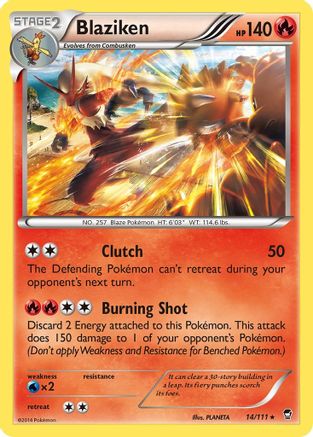 Blaziken (014/111) Reverse Holofoil [Furious Fists] - Holo Rare