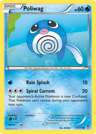 Poliwag (015/111) Reverse Holofoil [Furious Fists] - Common