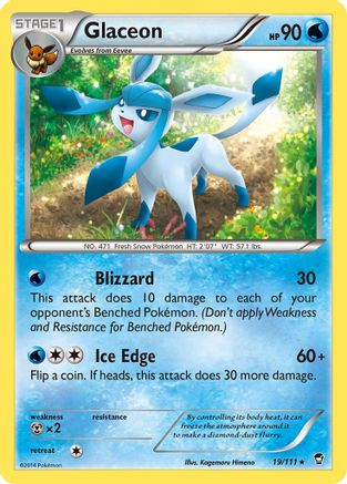 Glaceon (019/111) [Furious Fists] - Rare