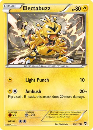 Electabuzz (029/111) Reverse Holofoil [Furious Fists] - Common