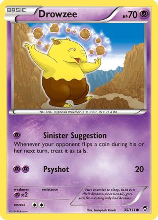 Drowzee (035/111) Reverse Holofoil [Furious Fists] - Common