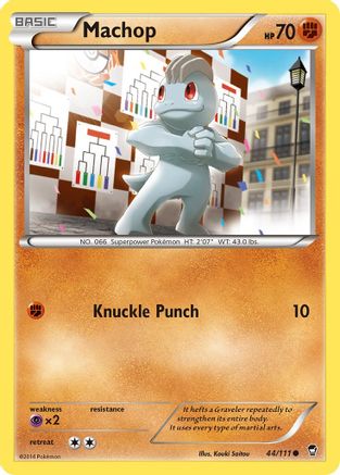 Machop (044/111) Reverse Holofoil [Furious Fists] - Common