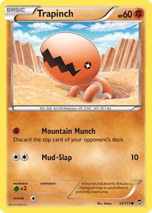 Trapinch (053/111) Reverse Holofoil [Furious Fists] - Common
