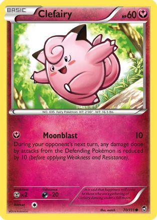 Clefairy (070/111) Reverse Holofoil [Furious Fists] - Common