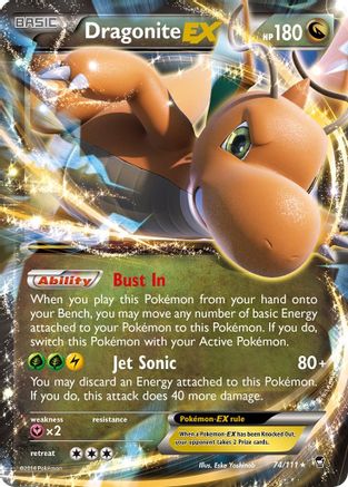 Dragonite EX (074/111) Holofoil [Furious Fists] - Ultra Rare