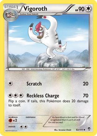Vigoroth (082/111) [Furious Fists] - Uncommon