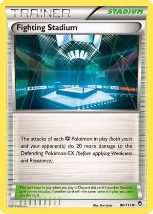 Fighting Stadium (090/111) Reverse Holofoil [Furious Fists] - Uncommon