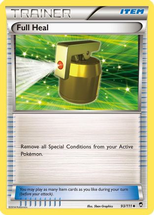 Full Heal (093/111) Reverse Holofoil [Furious Fists] - Uncommon