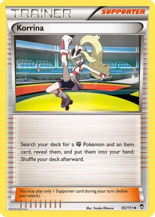 Korrina (095/111) Reverse Holofoil [Furious Fists] - Uncommon