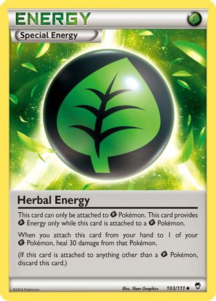 Herbal Energy (103/111) Reverse Holofoil [Furious Fists] - Uncommon