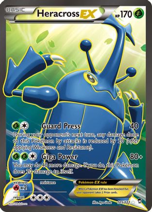 Heracross EX (105 Full Art) (105/111) Holofoil [Furious Fists] - Ultra Rare