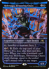 Hidetsugu, Devouring Chaos (Neon Blue) (NEO-431) - Kamigawa: Neon Dynasty: (Showcase) Foil