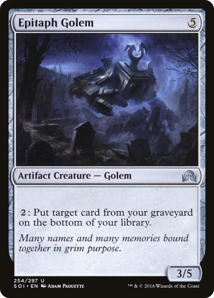 Epitaph Golem (SOI-254) - Shadows over Innistrad