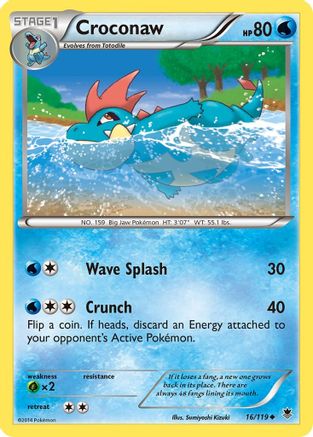 Croconaw (16/119) Reverse Holofoil [Phantom Forces] - Uncommon