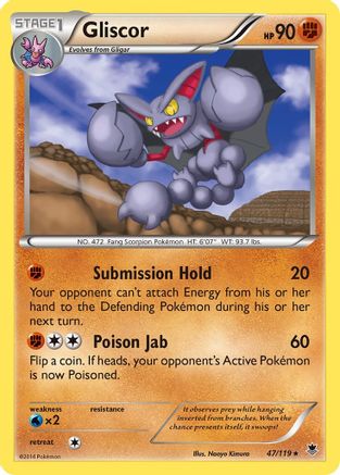 Gliscor (47/119) Reverse Holofoil [Phantom Forces] - Rare