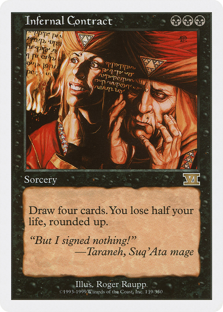Infernal Contract (6ED-139) - Classic Sixth Edition