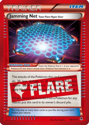 Jamming Net (098/119) Holofoil [Phantom Forces] - Holo Rare