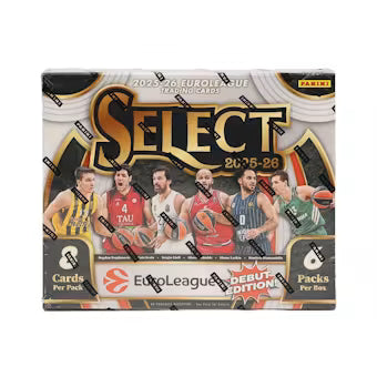 2025-26 Panini Select Euroleague Basketball Hobby Box