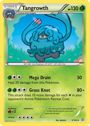 Tangrowth (5/160) Reverse Holofoil [Primal Clash] - Rare