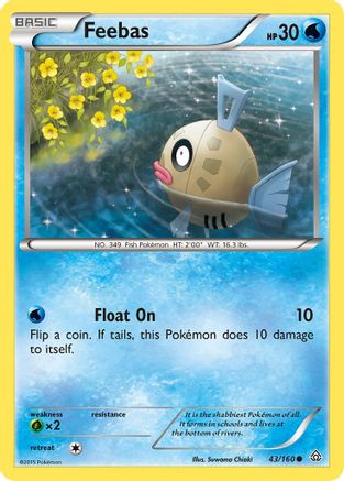 Feebas (043/160) Reverse Holofoil [Primal Clash] - Common