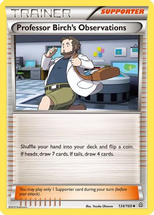 Professor Birch's Observations (134/160) Reverse Holofoil [Primal Clash] - Uncommon