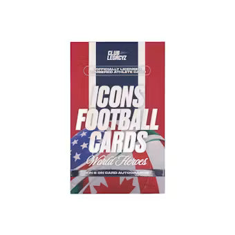 2026 Club Legacyz Icons Football World Heroes Hobby Pack (4th Edition)