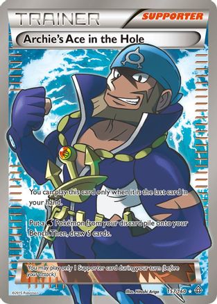 Archie's Ace in the Hole (157 Full Art) (157/160) Holofoil [Primal Clash] - Ultra Rare