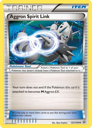 Aggron Spirit Link (123/160) Reverse Holofoil [Primal Clash] - Uncommon