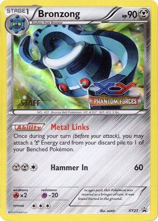 Bronzong - XY21 (Prerelease) [Staff] (XY21) Holofoil [XY Promos] - Promo