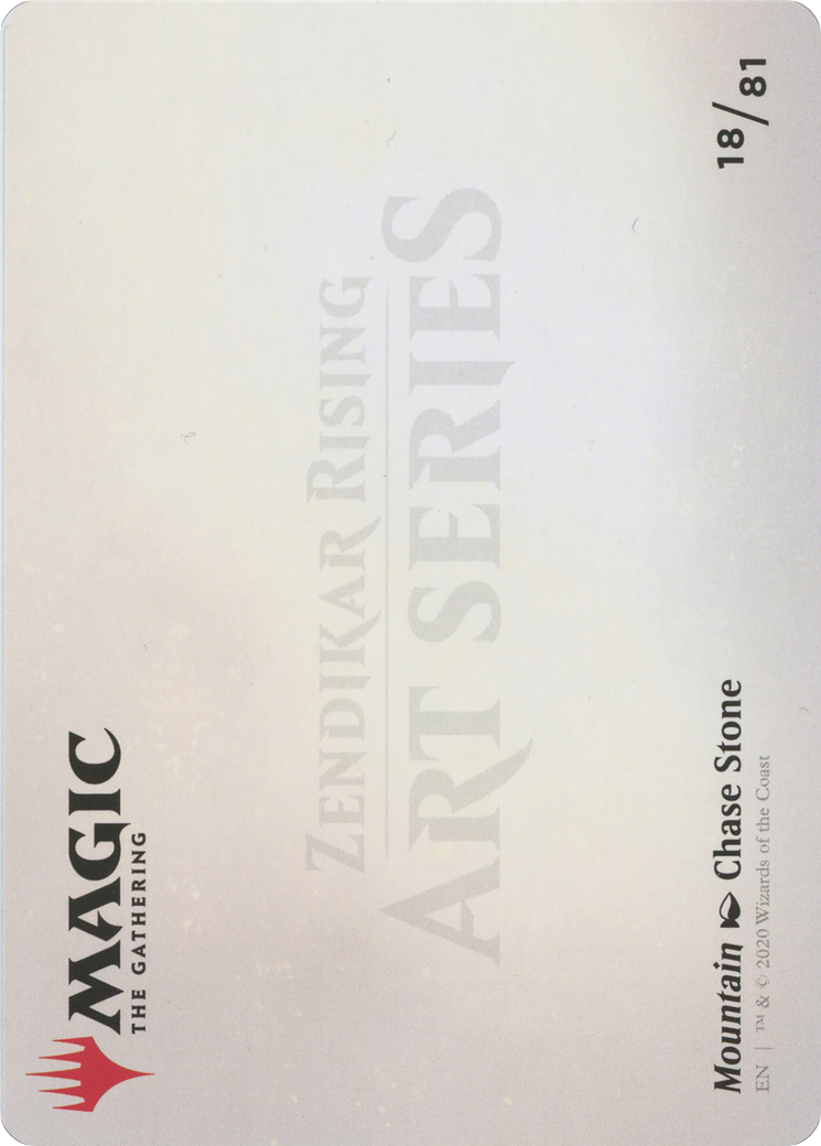 Mountain // Mountain (AZNR-018) - Zendikar Rising Art Series (Borderless)
