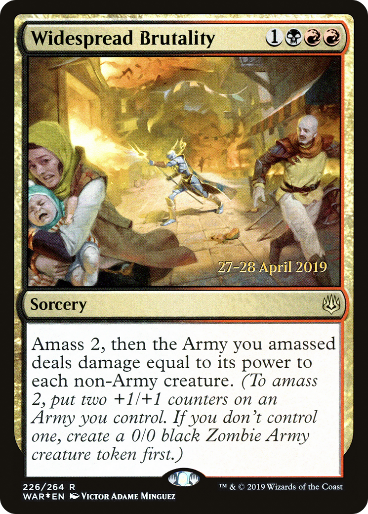 Widespread Brutality (PRE-226) - War of the Spark Promos Foil