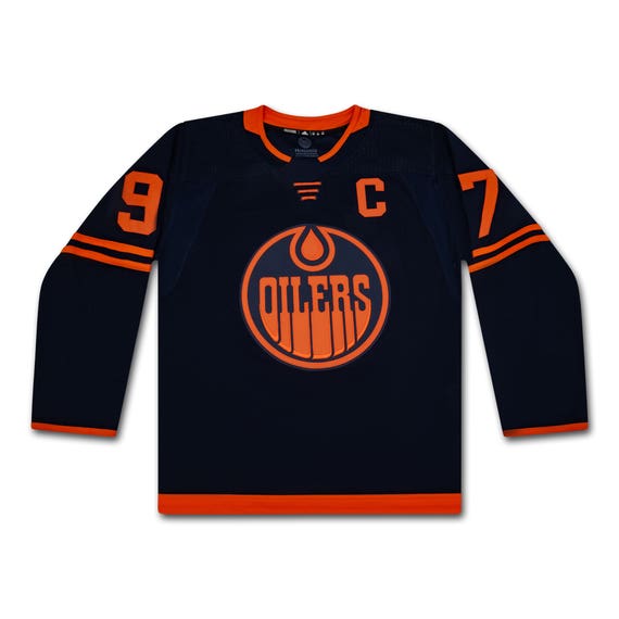 Connor McDavid Autographed Navy Primegreen Adidas Edmonton Oilers Alternate Jersey  (Upper Deck Authenticated)