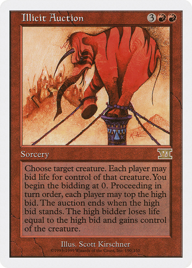 Illicit Auction (6ED-190) - Classic Sixth Edition