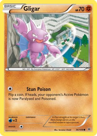 Gligar (036/108) [Roaring Skies] - Common