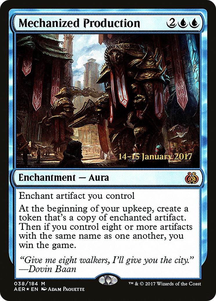 Mechanized Production (PRE-038) - Aether Revolt Promos Foil