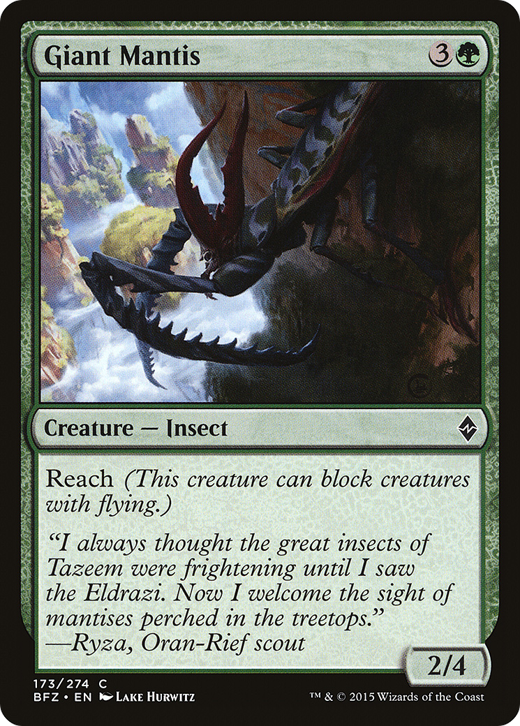 Giant Mantis (BFZ-173) - Battle for Zendikar